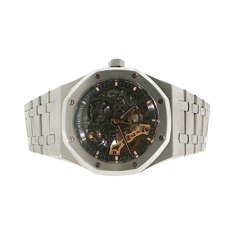 2019 Audemars Piguet Royal Oak | Black Skeleton Dial | Ref. 15407ST.OO.1220ST.01