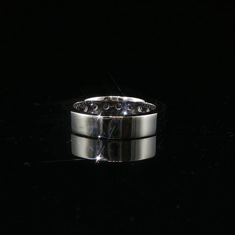 14K White Gold Channel-Set Lab Diamond Ring | 2.01 CTW | Size 10 | 25 PTR