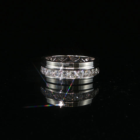10K White Gold Lab Diamond Channel-Set Ring | 1.02 CTW | Size 10
