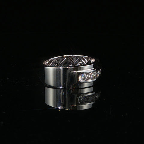 10K White Gold Lab Diamond Channel-Set Ring | 1.02 CTW | Size 10