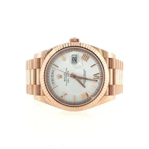 2025 Rolex Day-Date | Rose Gold | White Dial | Ref. 228235