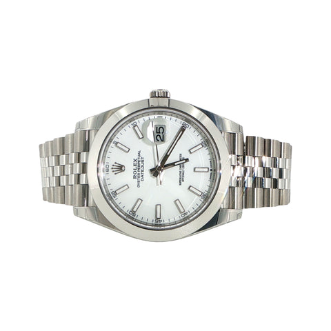2026 Rolex Datejust 41mm | White Dial | Smooth Bezel | Ref. 126300