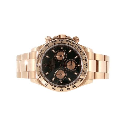 2010 Rolex Daytona Cosmograph | Rose Gold | Black Dial | Ref. 116505