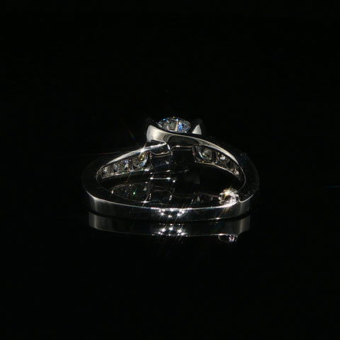 14K White Gold Engagement Ring | 1.57 CTW | Size 7.25