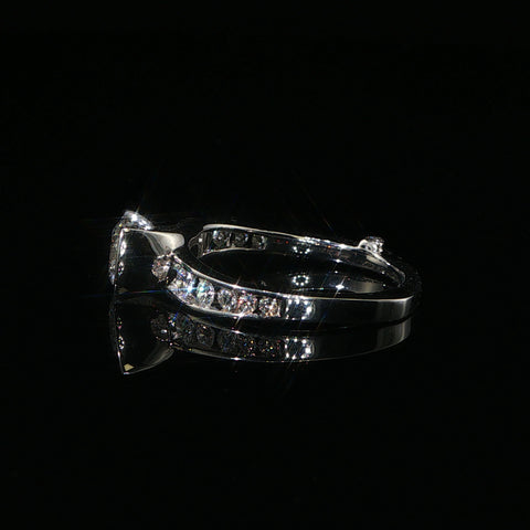 14K White Gold Engagement Ring | 1.57 CTW | Size 7.25