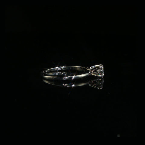 14K White Gold Engagement Ring | 0.4 CTW | Size 6