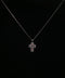 18K White Gold Diamond & Ruby Cross Necklace | 0.68 CTW | 17-19 Inch
