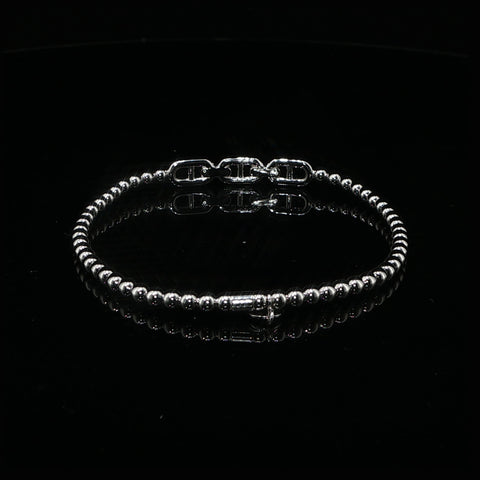 Hulchi Belluni Diamond Anchor Link Stretch Bracelet