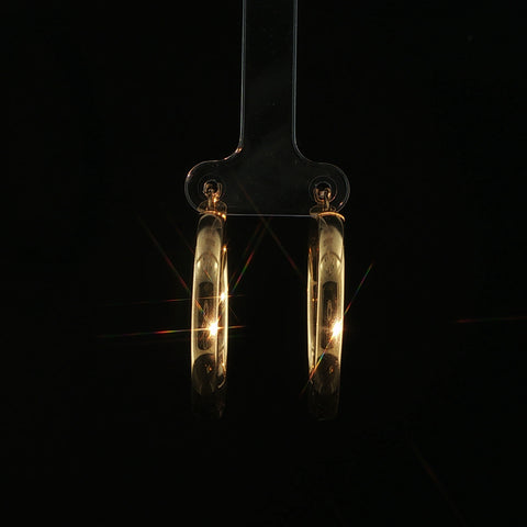 14K Yellow Gold Small Hoop Earrings | 2.2 Grams