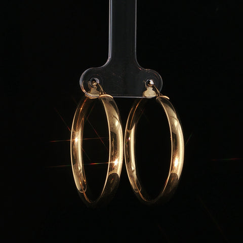 14K Yellow Gold Large Hoop Earrings | 2.9 Grams