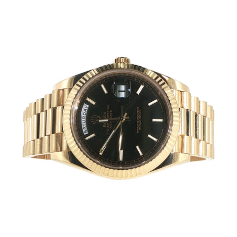 2021 Rolex Day-Date | Black Motif Dial | Ref. 228238