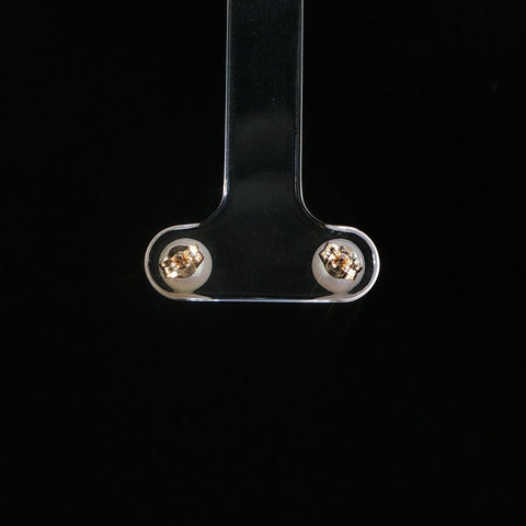 10K Yellow Gold Small Pearl Studs | 0.8 Grams