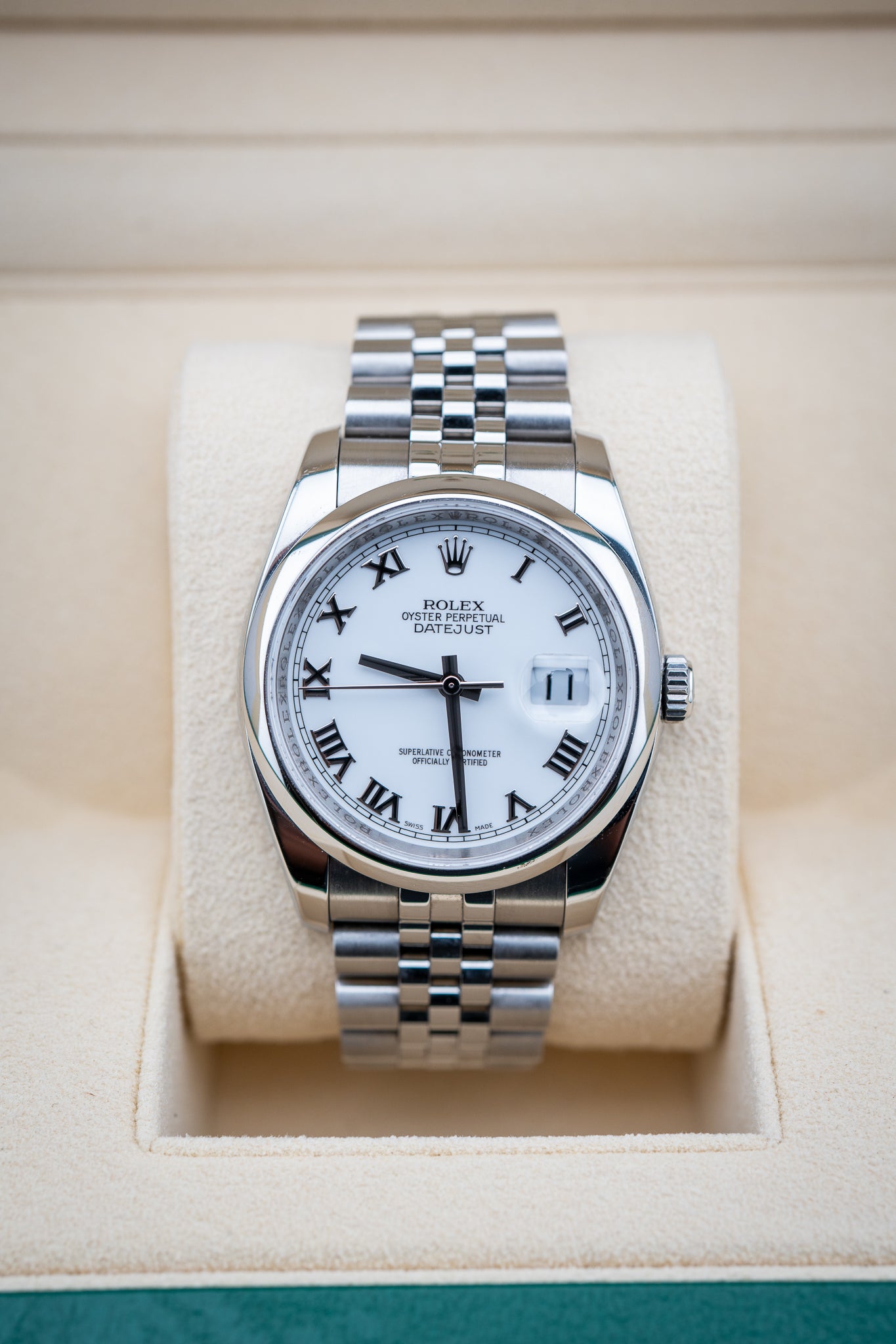 Rolex Datejust 36 – White Dial – Watch & Box – Ref. 116200