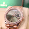 2024 Rolex Day-Date 40 Ref. 228345RBR - Everose Gold, Olive Dial, White Diamond image 1