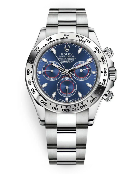 Preowned Rolex Daytona 116509 in White Gold with Blue Dial - Mint Condition Comp image 0
