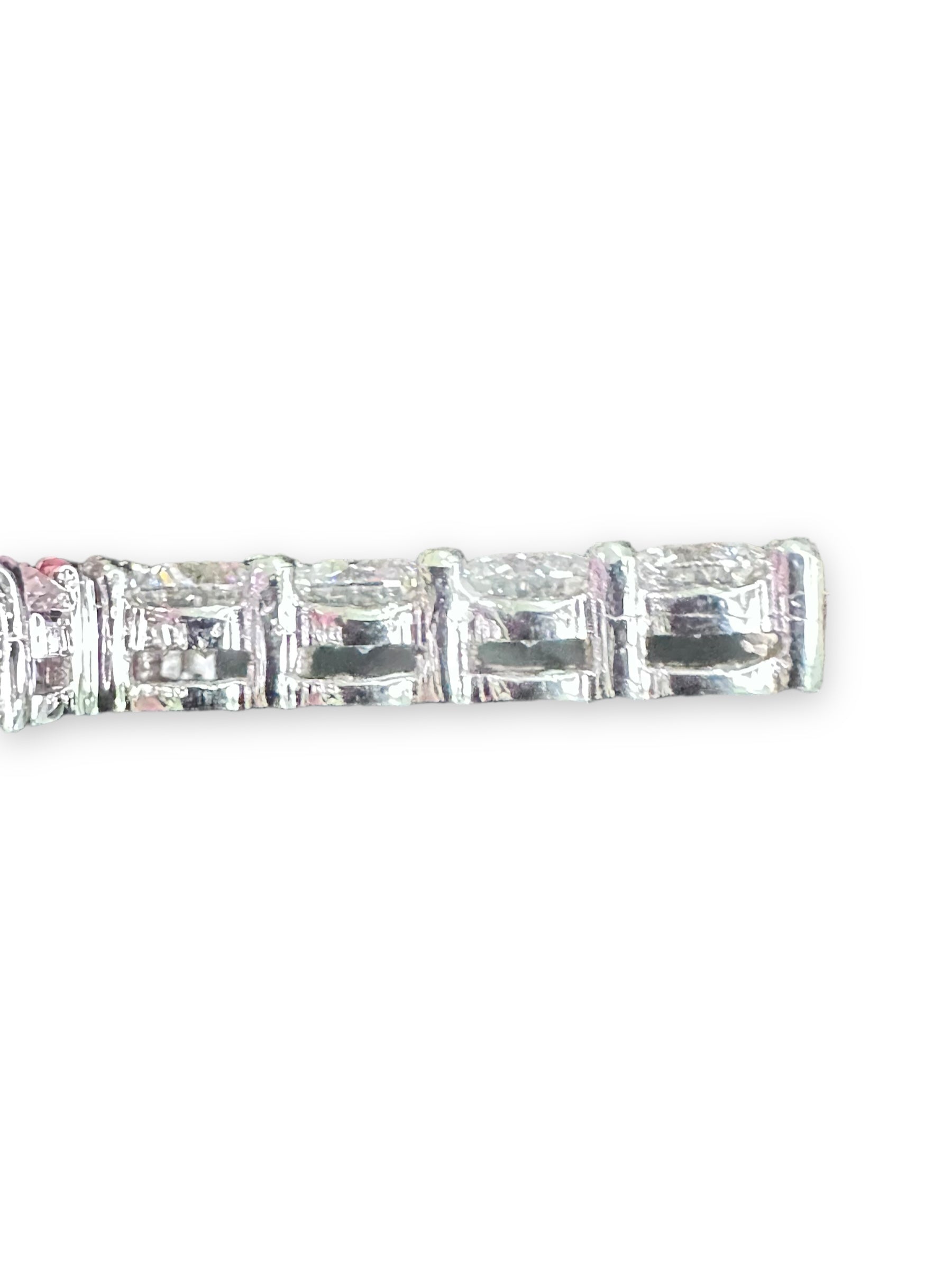 White Gold CVD Lab 2A Diamond Cross Pendant 7.42CT 22.91GR image 2