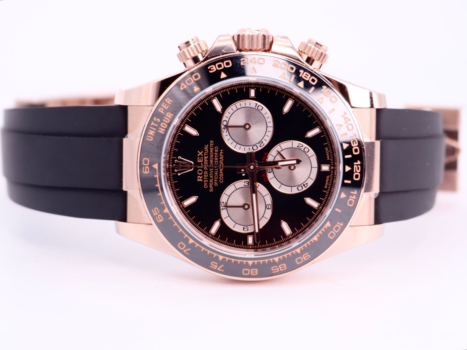 2024 Rolex Cosmograph Daytona 126515LN - Everose Gold, Black Dial, Oysterflex image 1