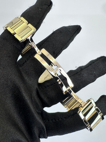 Cartier Française Ref. WB7018K1 - 18K Yellow Gold, Silver Opaline Dial, 2010s image 4