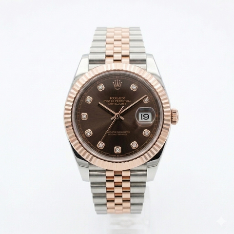 2026 Rolex Datejust 41 | Factory Diamond Chocolate Dial | Ref. 126331