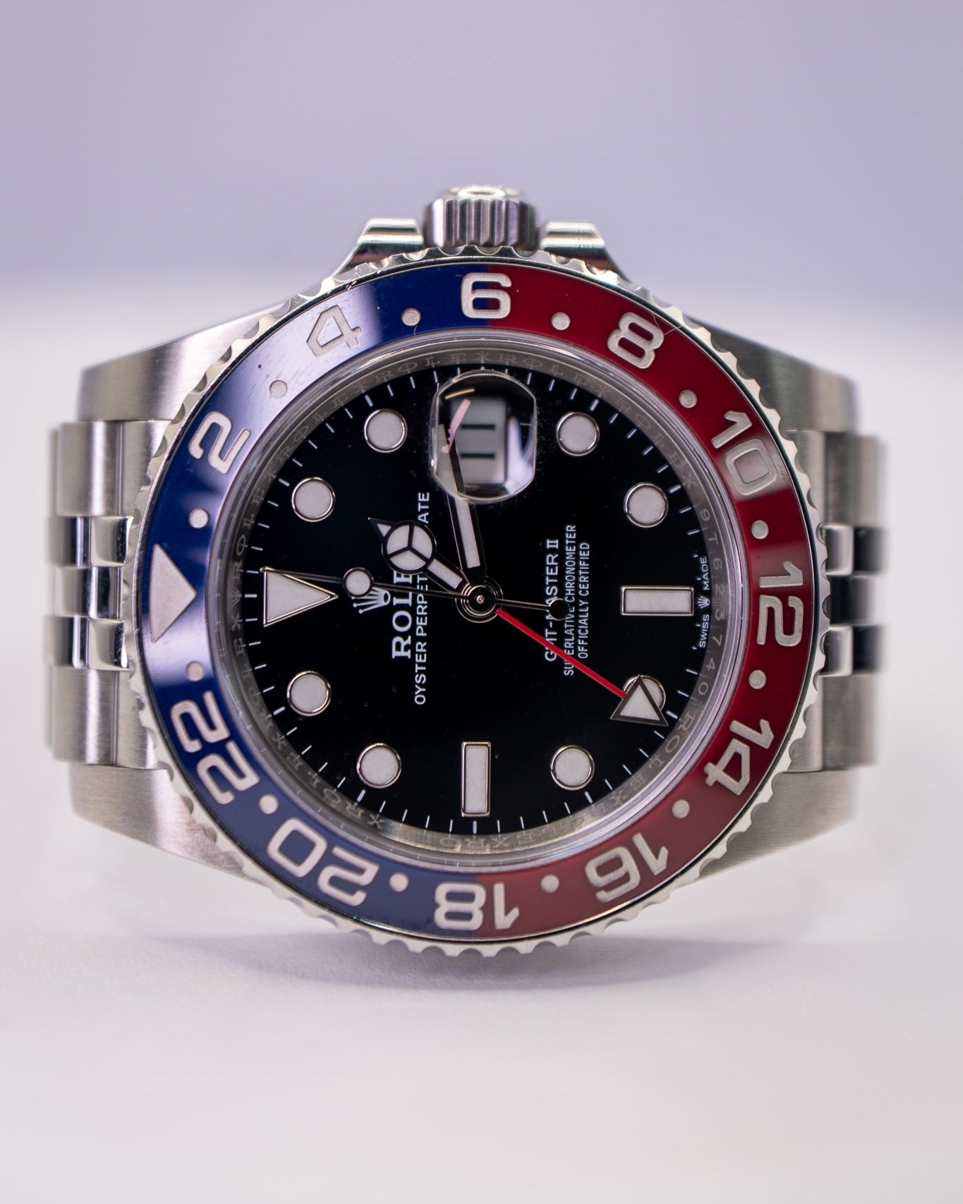 Mint Rolex GMT Pepsi Jubilee Bracelet 126710BLRO-0002