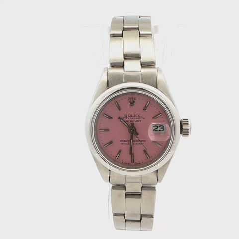 Rolex Datjust Pink Dial Oyster Bracelet 26mm ref. 69174