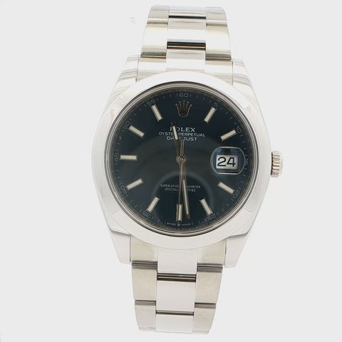 2019 Rolex Datejust Blue Dial Oyster Ref. 126300