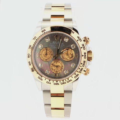 2022 Rolex Cosmograph Daytona Two-Tone Oyster Tahitian Dial Ref. 116503