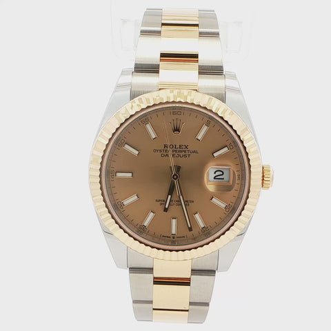 2025 Rolex Datejust | Two Tone Oyster | Fluted Champagne Dial | Ref. 126333