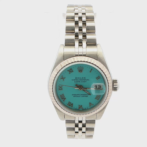 Rolex Datejust 26mm – Light Blue Dial – Fluted Bezel – Jubilee Bracelet – Ref. 79174