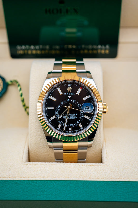 Rolex Sky-Dweller 336933 Black Dial 42mm Two-Tone Oyster Bracelet – Complete Set