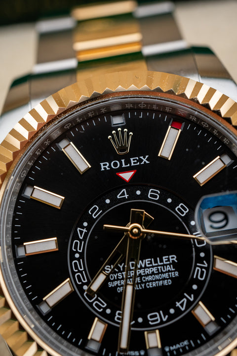 Rolex Sky-Dweller 336933 Black Dial 42mm Two-Tone Oyster Bracelet – Complete Set