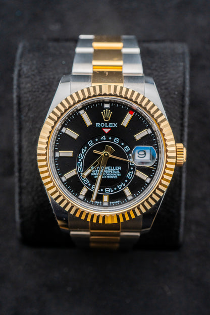 Rolex Sky-Dweller 336933 Black Dial 42mm Two-Tone Oyster Bracelet – Complete Set