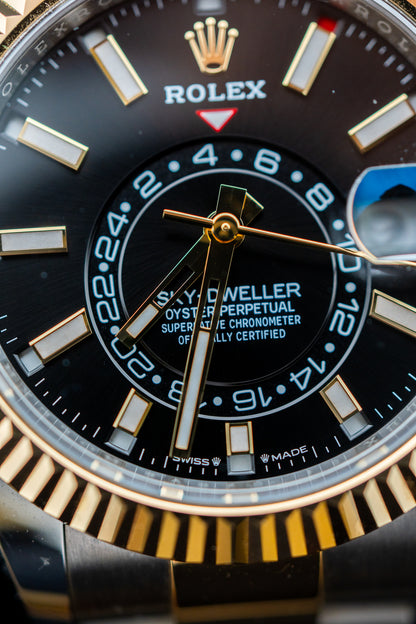Rolex Sky-Dweller 336933 Black Dial 42mm Two-Tone Oyster Bracelet – Complete Set