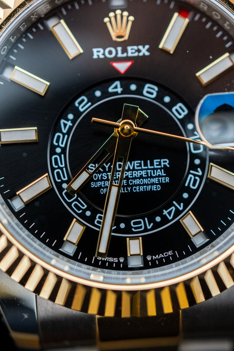 Rolex Sky-Dweller 336933 Black Dial 42mm Two-Tone Oyster Bracelet – Complete Set